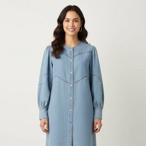 NWT Magali Pascal Harriet Lightweight Denim Dress